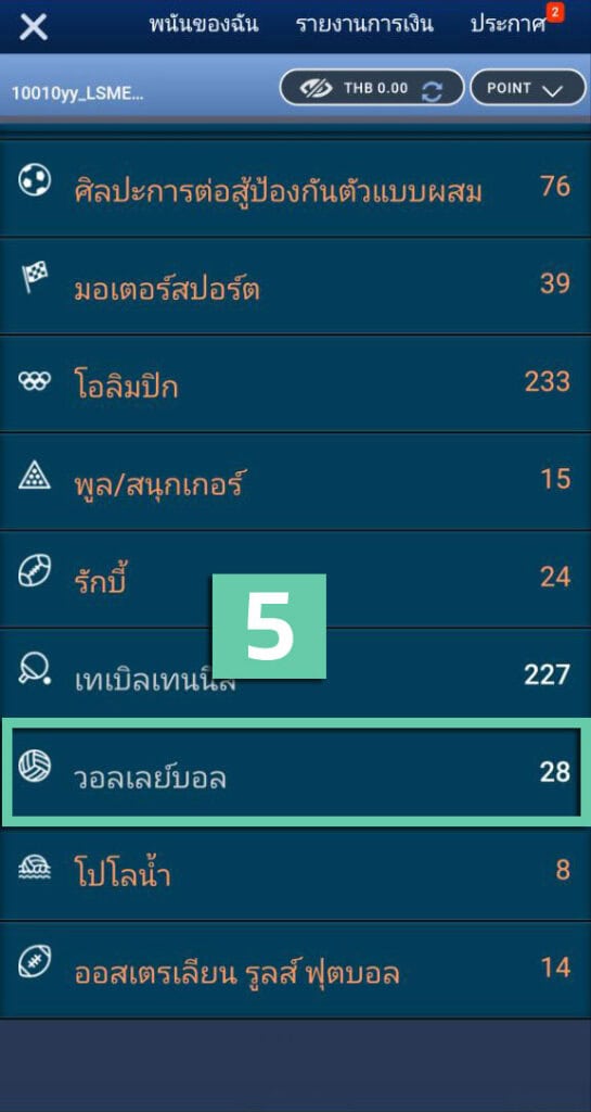 แทงวอลเลย์บอล ยังไง