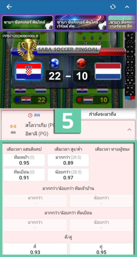 เล่น saba pingoal